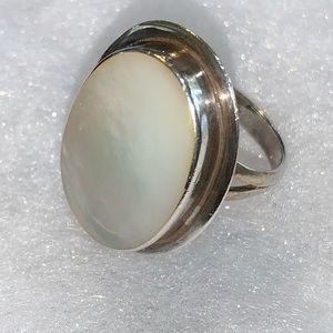 White Quartz in sterling silver